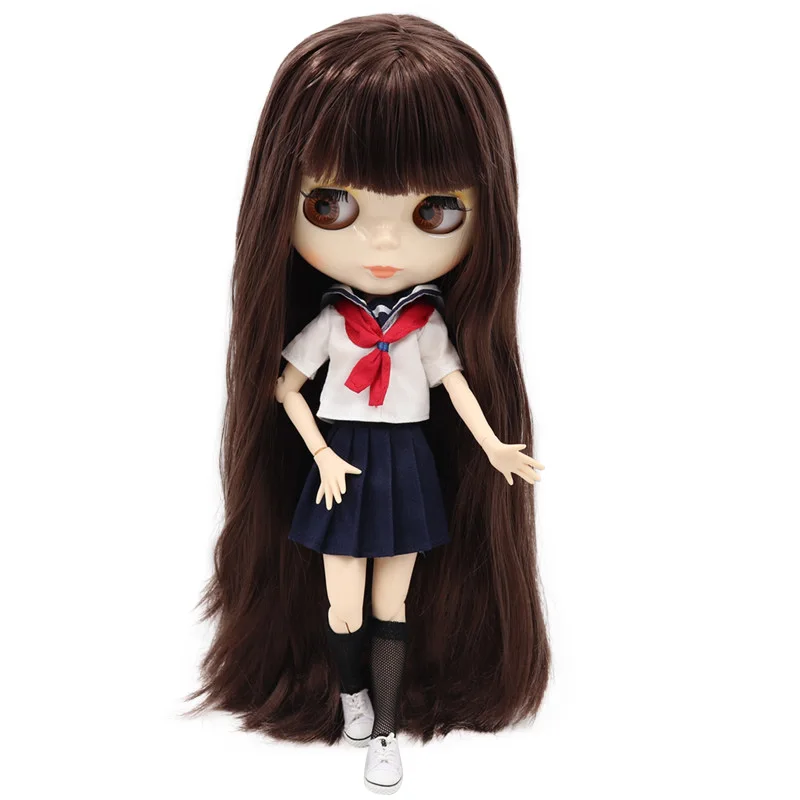 Ледяная фабрика Blyth кукла шарнир тело DIY BJD ледяные игрушки блестящее лицо белая кожа модные куклы Лицевая панель подарок