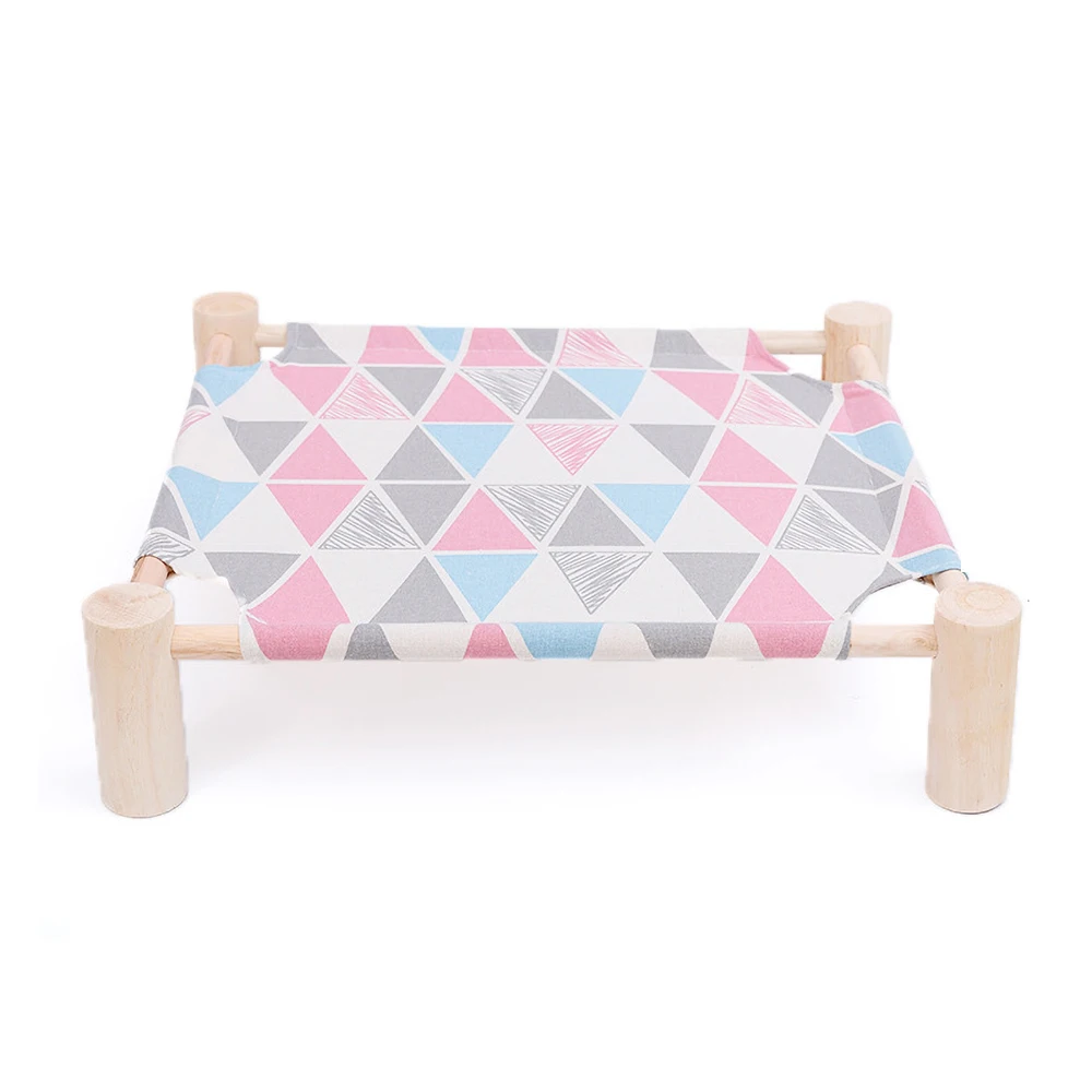 Cat Hammock Bed Breathable Pet House For Cats Rabbit Cottages Pet Sleeping Supplies For Dogs Puppy Lazy Mat Cushion Lounger - Цвет: Pink