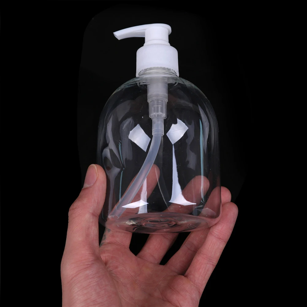 New Hand Pump 500ml Plastic Bathroom Hotel Liquid Soap Foam Dispenser Shampoo Bottle