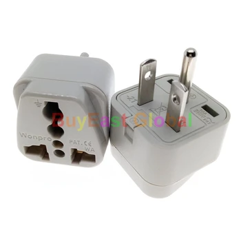 

(Pack 5) US NEMA 6-20P Multi Outlet Electrical Plug Adapter AC100~250V 10A Wonpro WA-21