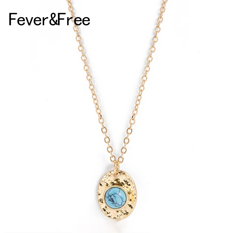 Fever &amp Free Bijoux ювелирное изделие модное женское каменное ожерелье многоцветное