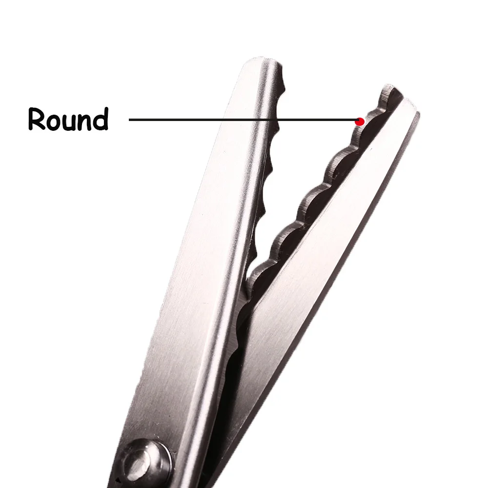 INNE 재단사 가위 바느질 바느질 가위 패브릭 지그재그 모양 공예 둥근 삼각형 치아 치아 DIY 가위 가죽