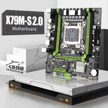 JINGSHA M-ATX X79M carte mère lga 2011 prise double canaux avec 1 * PCI-E 16X 4 * ddr3 ECC REG RAM Max 64 go