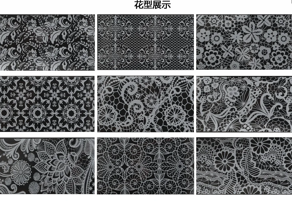 Черная кружевная белая кружевная бумага со звездами наклейка для ногтей роспись ногтей 4*120 сантиметр сумка/9-1 чехол