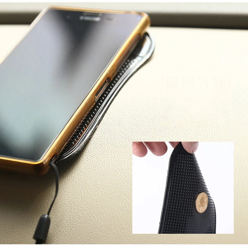 1 шт. автомобильный нескользящий коврик авто силиконовый интерьер приборная панель Универсальный Телефон Противоскользящий коврик для хранения колодки для солнцезащитных очков MP3 DVR держатель