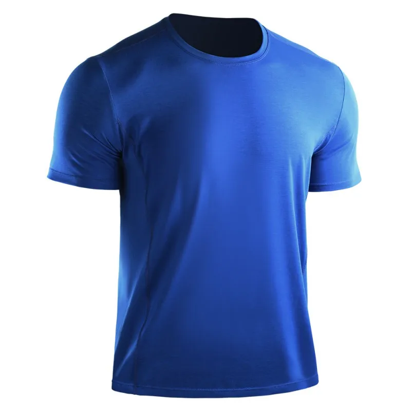 Breathable Men Workout T Shirts Quick Dry Short Sleeve Outdoor Training Sportswear Tee Mesh Running Bodybuilding Shirt Men