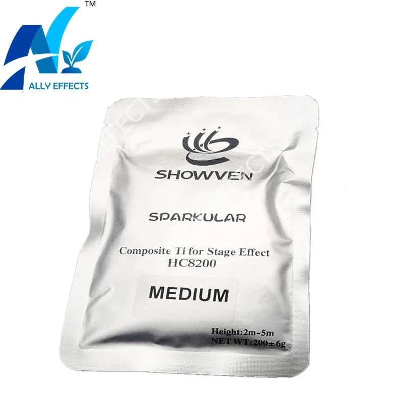 

Ti Powder 200g/Bag Titanium Metal Powder For Cold Spark Fountain Fireworks Sparkular Machine Consumables Powder by SHOWVEN