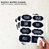 Blackboard Stickers Home Kitchen Spice Organizer Bottles Jar Sticker Waterproof Label Spices Organizer Storage Jars Wall Tags 2