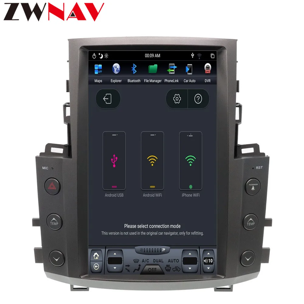 Sale vertical screen Tesla style Android 8.1 Car Multimedia Player For Lexus LX570 2007-2015 GPS Navi BT radio audio stereo head unit 10