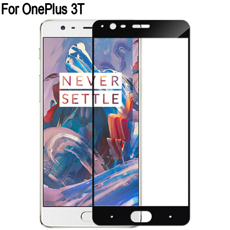 

2PCS Full Curved Screen Protector For OnePlus 3T Full Cover Tempered Glass For OnePlus 3 T Protective Flim oneplus3t