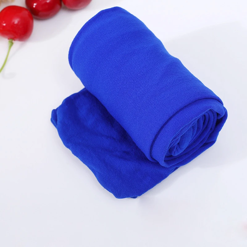 Royal blue Танцевальные носки белые Детские Балетные танцевальные высокие эластичные колготки для девочек гимнастический балетный студенты подростки тонкие бархатные носки - Цвет: Royal blue