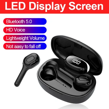 

Bluetooth 5.0 Earphone Wireless 6D Stereo Sound Headphone Noise Cancelling HD Call Earbuds Lightweight Wireless Headset With Mic