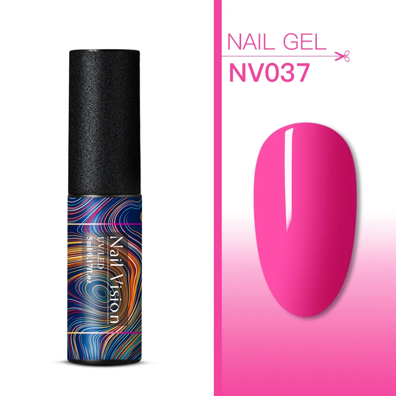 Nail Vision 5 мл УФ набор гель-лаков для ногтей чистый цвет для маникюра геллак Полупостоянный Гибридный впитывающий гель для дизайна ногтей лак - Цвет: EES06632