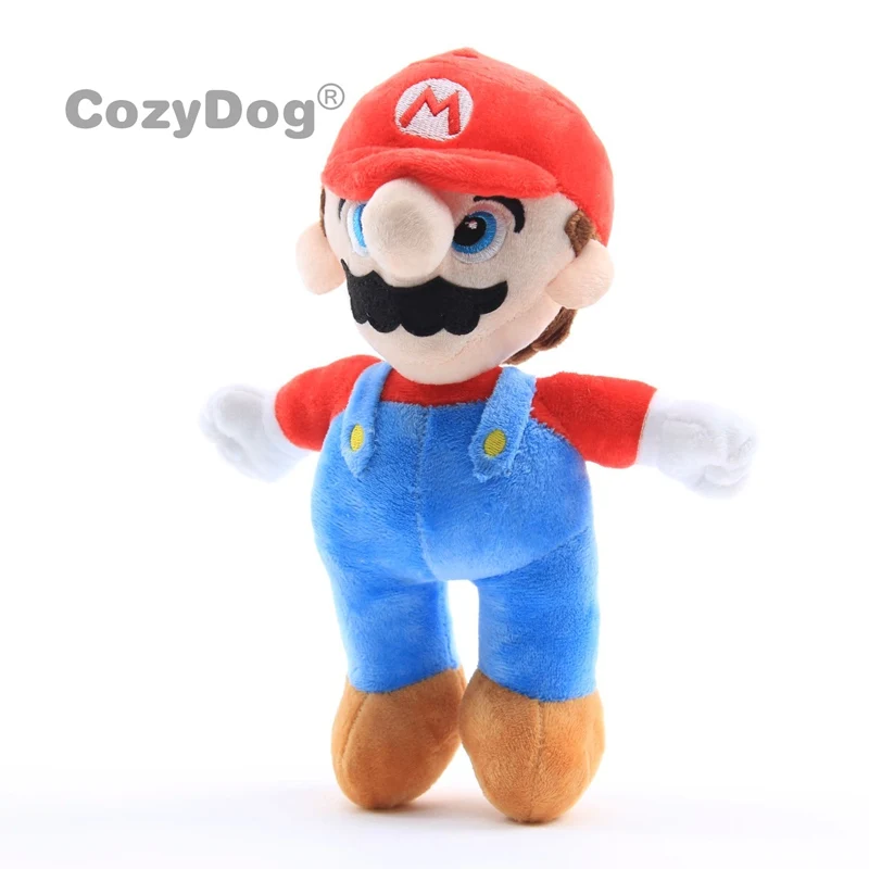 2 шт. плюшевые игрушки Марио и Луиджи Куклы Мягкие животные игрушки Япония мультфильм Аниме Мягкие животные игрушки дети подарок на день рождения мальчика