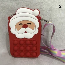 

2022 Hot] pop it unicorn shoulder bag messenger bag / pop it fidget toy push pop bag / fruit color unicorn multiple patterns #
