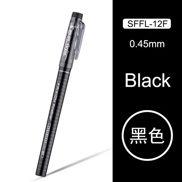Black 12 шт пилота стираемая Акварельная ручка SFFL-12F художественная живопись граффити Сделай Сам крючок ручка с терморегулирующими чернилами широко используется - Цвет: Black