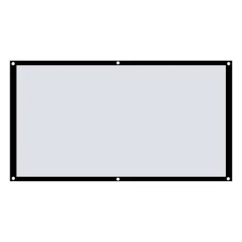 

Large 16:9 Foldable Design Home Projection Screen Film Theater Outdoor 60/72/84/100/120 inch Movie Video Screen for Projector