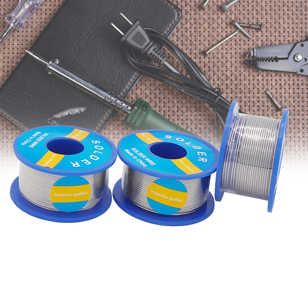 60/40 Оловянно-свинцовый припой провод с канифолью для электрического паяльного Инструмента Сварочный кабель для принадлежностей