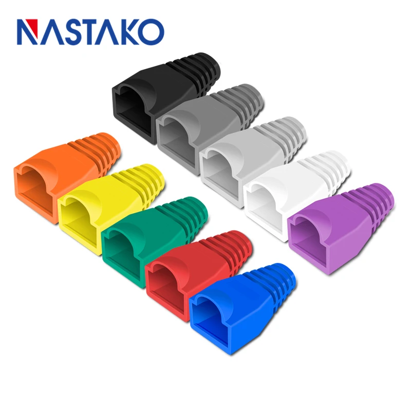 NASTAKO Cat5 Cat5e Cat6 RJ45 разъем крышка крышки кабеля Ethernet соединитель сети модульный