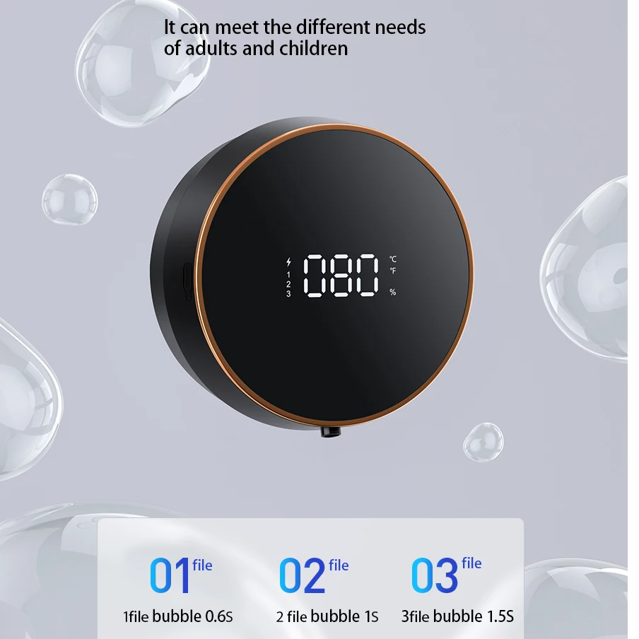 Настенный дозатор жидкого мыла с USB-зарядкой |