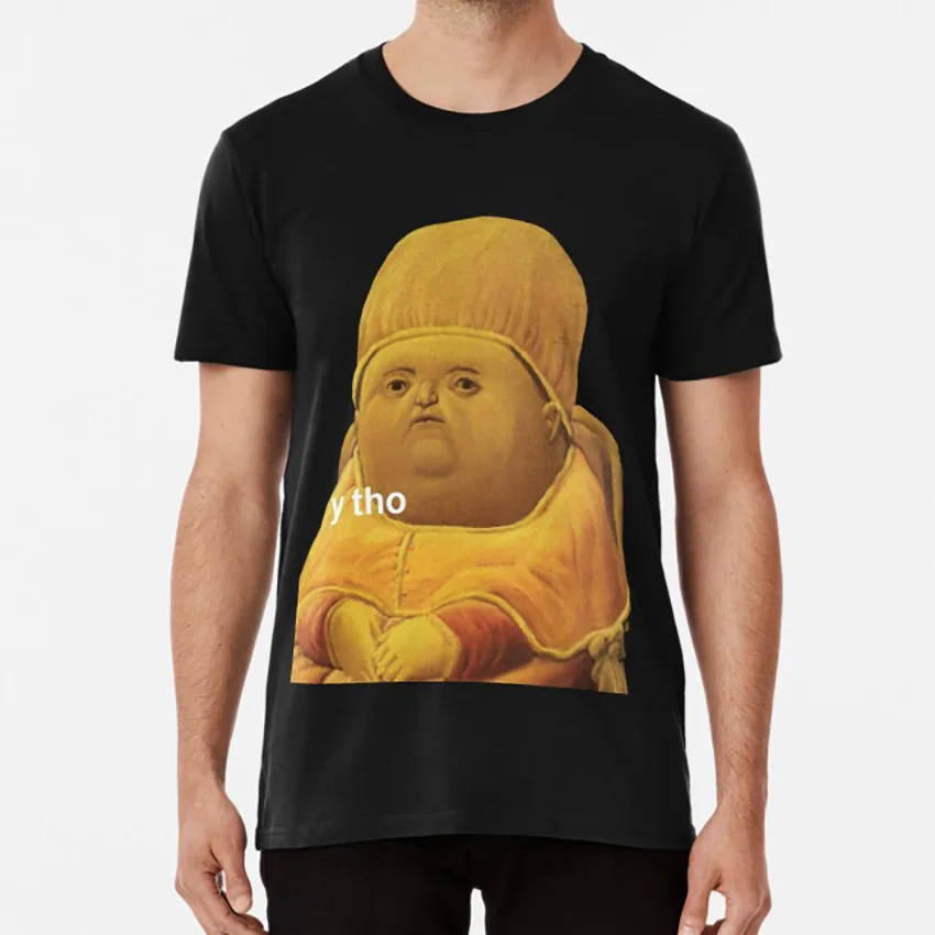 Черный Футболка Y THO MEME y tho meme Классическая забавная смешной мем смешное искусство meme trend meme y tho funny - Цвет: Черный