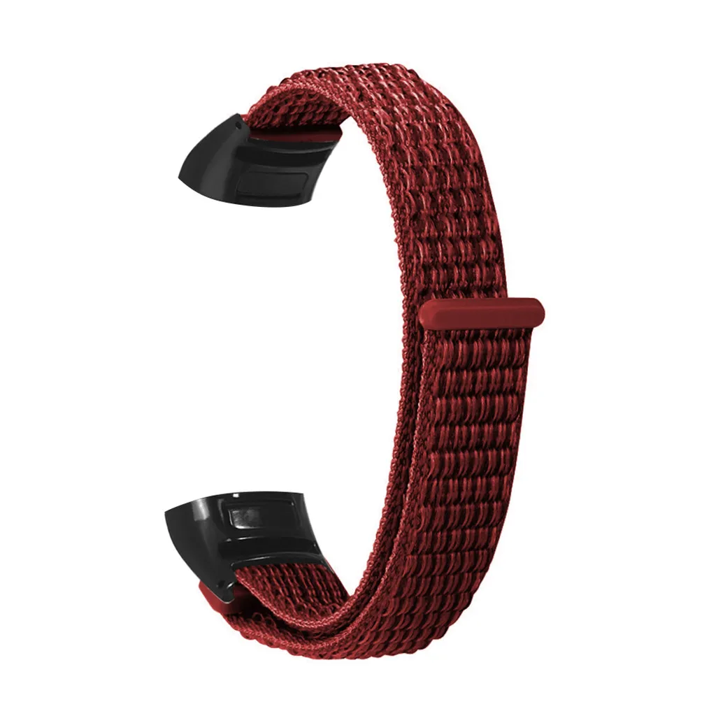 RD Нейлоновый браслет ремешок для часов для huawei Honor Band 5/4 сменный нейлоновый спортивный ремешок классический дизайн z0807 - Цвет: RD