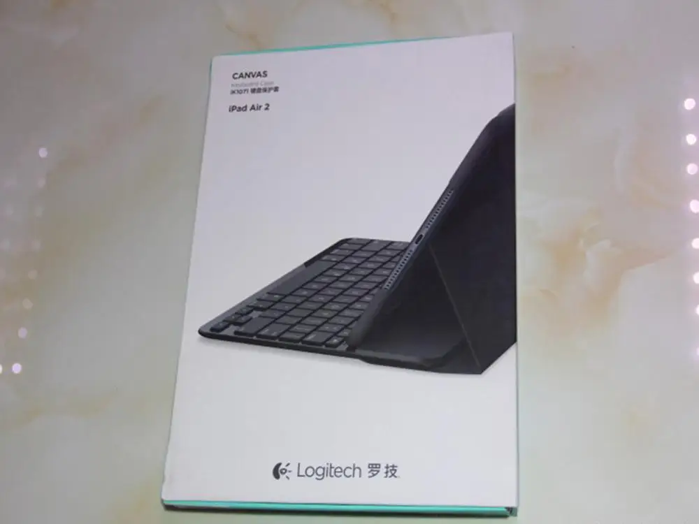 Оригинальный холщовый чехол logitech для клавиатуры iPad air 2 с bluetooth клавиатурой