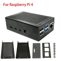 Для Raspberry Pi 4 Модель B металлический корпус из алюминиевого сплава для Raspberry Pi 4B корпус Защитная коробка корпус