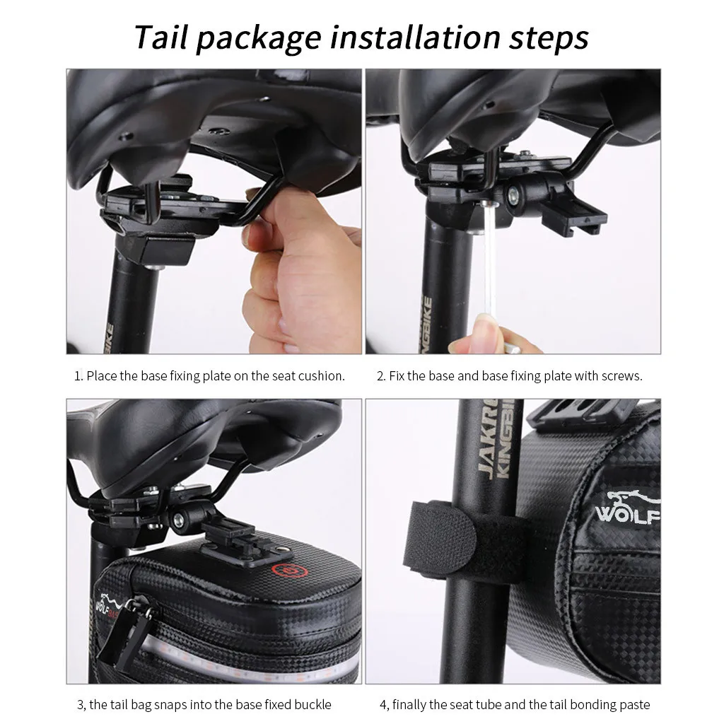 Bicycle Bag Waterproof MTB Bike Cycling Rear Seat Saddle Bag Tail Bag Bicycle Accessories Ciclismo#D7