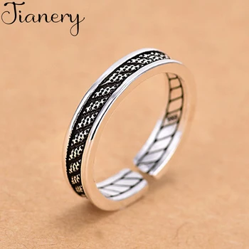 

JIANERY Bohemian 925 Sterling Silver Round Rings For Women Men Engagement Rings Girls Party Gifts Anillos 2019
