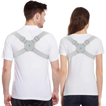 

Adjustable Smart Posture Trainer Back Posture Corrector Upper Back Brace Clavicle Support Shoulder Training Belt Pain Relief