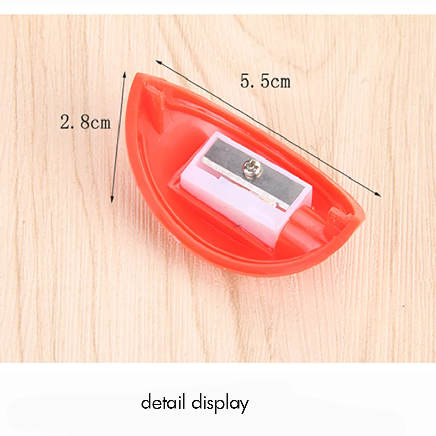 Fresh Fruit Manual Pencil Sharpener with Cover, Sharp Blade, One Hole, Mechanical Pencil Sharpener for Office School Supplies