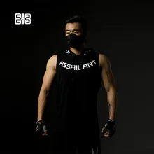 Темная тюрьма Охотник Оригинальная одежда для тренировок спортивный жилет без рукавов облегающий дышащий топ с капюшоном для бега Альпинизм Tr