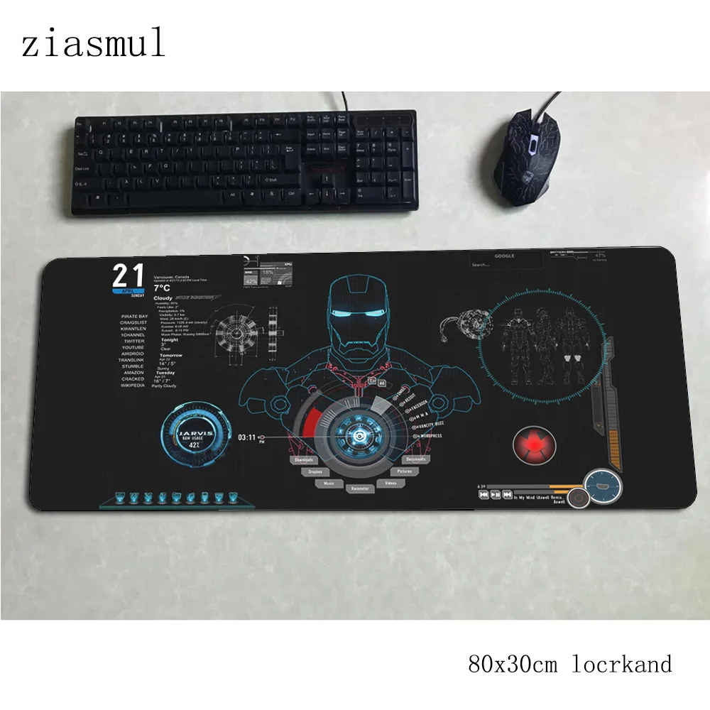 Железный человек padmouse 80x30 см игровой коврик для мыши игровой массовый с узором коврик для мыши геймер компьютерный стол Инди поп-коврик notbook mousemat pc - Цвет: pattern 4