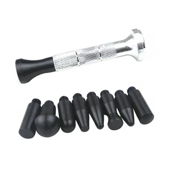 

Professional Dent Repair Kit Auto Body Panel Portable Flattening Car Tap Down Pen Accessories Hail Removal with 9 Head