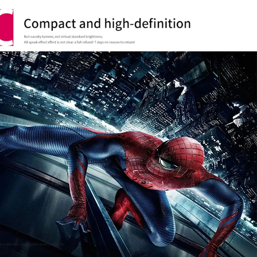 YG300 Мини ЖК-проектор Built-in1080P 600 люмен светодиодный медиа-проигрыватель совместим с ноутбуком ПК смартфон HDMI входные устройства