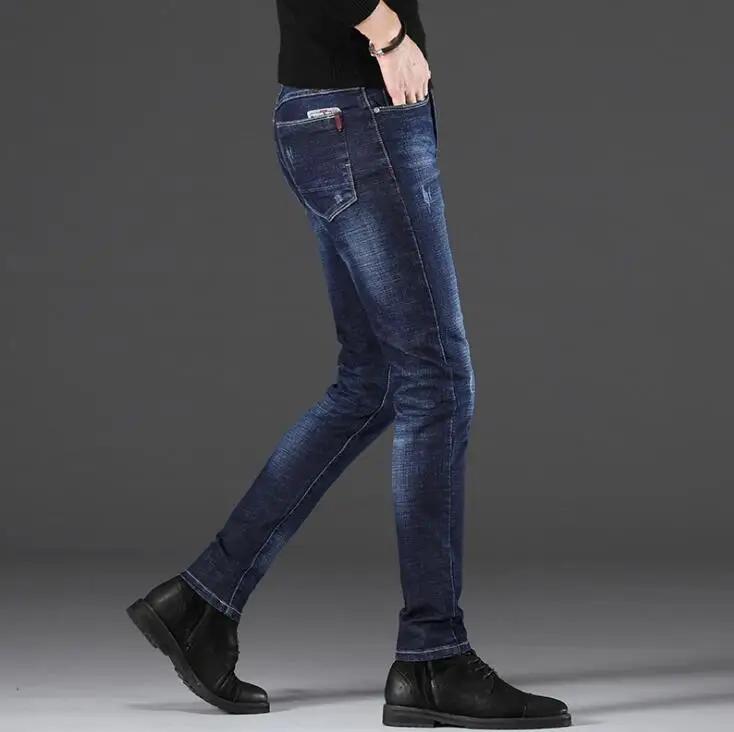 2020 High Quality Slim fit Straight Jeans Fashion Classic Men Jeans Long Pants For Male