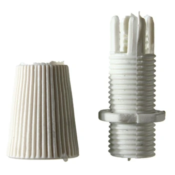 

6pcs/lot 15mm Strain Relief Piece Threaded Wire Cord Grip Clamp Gland Grommet Cloth Pendant Light Socket Support Dropshipping