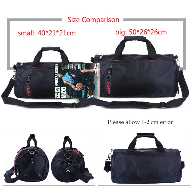  Etto Waterproof Gym Bag Fitness Training Sports Bag Portable Shoulder Travel Bag Independent Shoes  - 32776351812