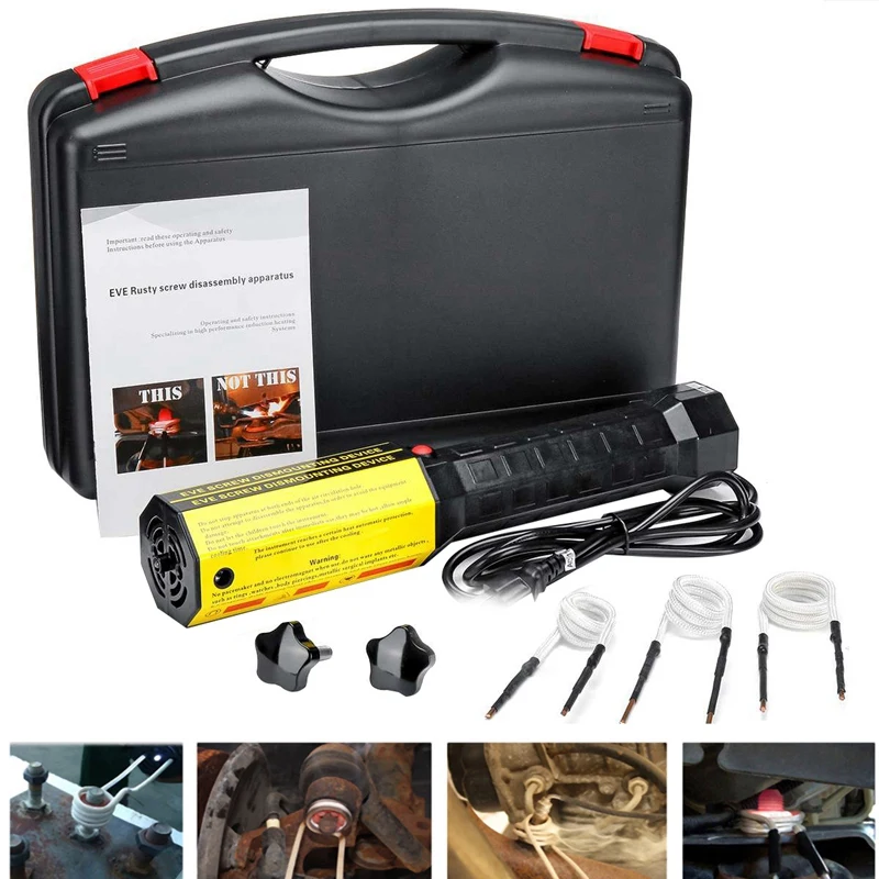 

Electromagnetic Induction Heater Bolt Heating Disassembly Screw Tool 220V/110V Magnetic Induction Heater Kit Auto Repair Tool -