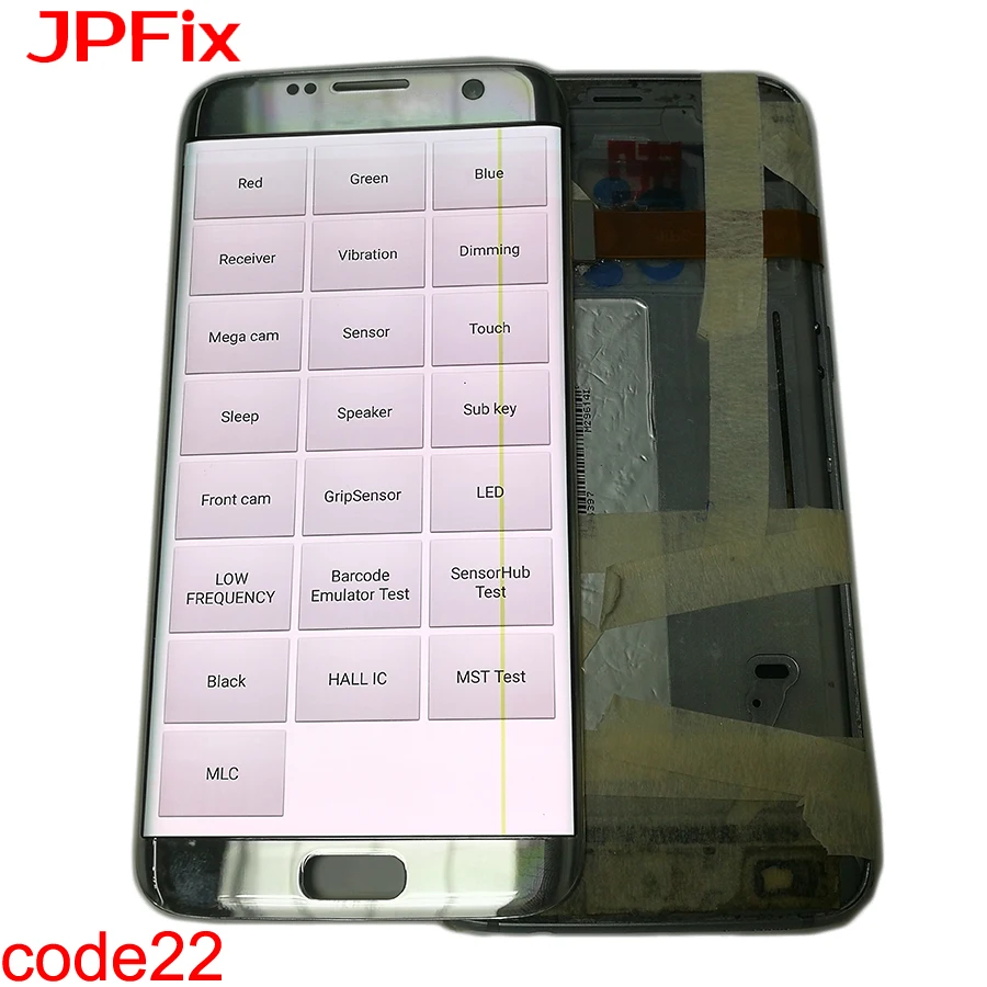 JPFix samsung S7 edge экран в сборе S7 edge однокристальный черный в горошек с каркасной изогнутой поверхностью дисплей сенсорный ЖК-экран