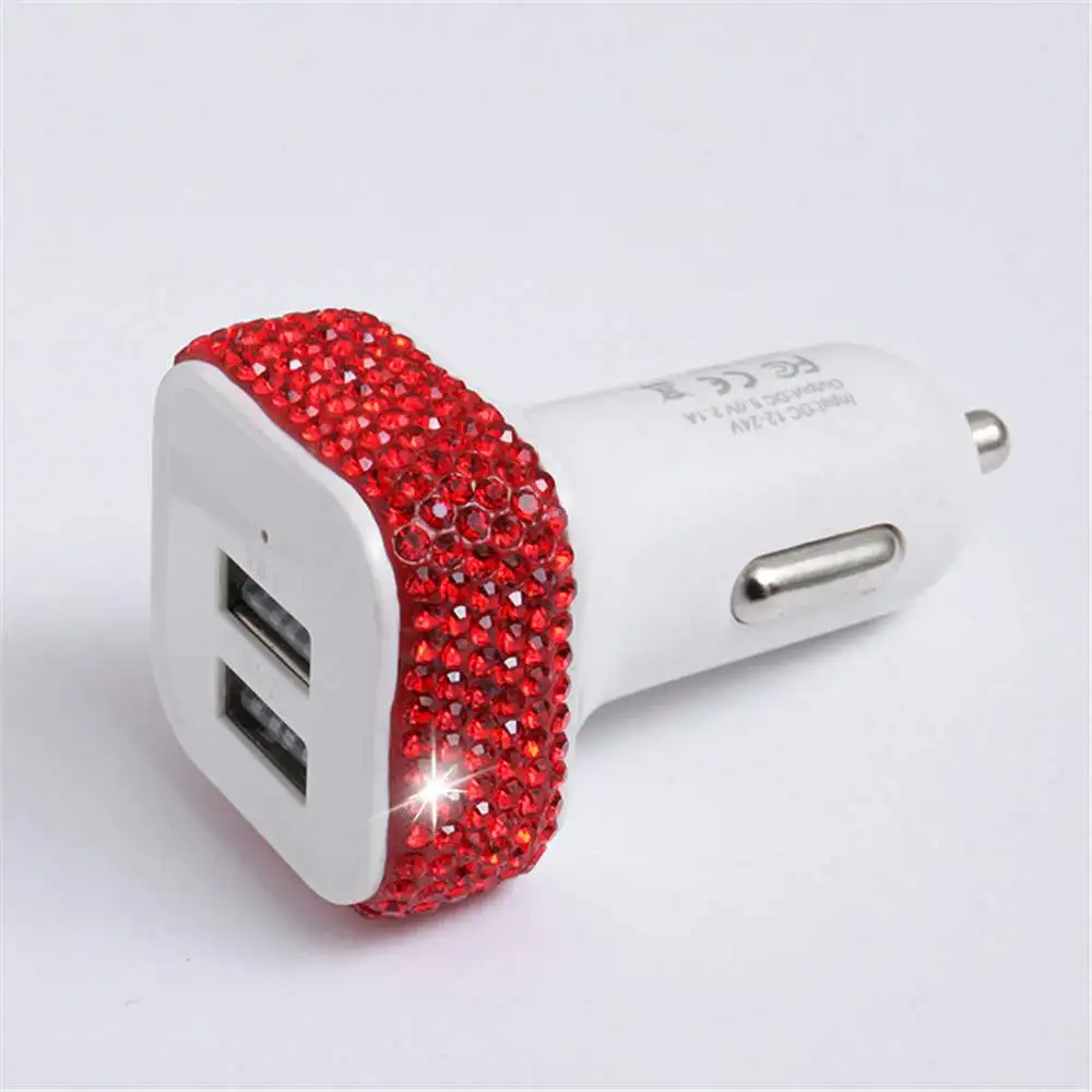 Bakeey 2.1A двойной USB Автомобильное зарядное устройство с светодиодный светильник быстрой зарядки адаптер для iPhone 11 huawei P30 mate 30 5G Xiaomi 9Pro Redmi K20