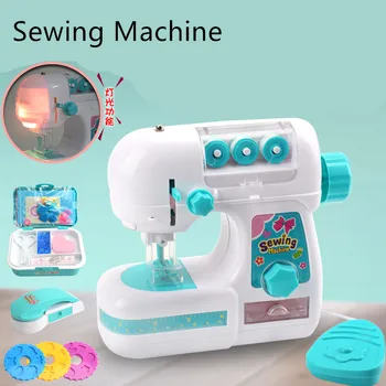 

Sewing Machine Simulation Toy Cloth Household Furniture Pretend Playing Toys For Children Intelligence Activities Girl Gift Game