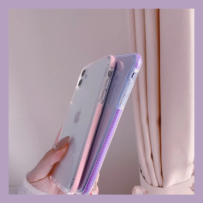 Soft Liquid Silicone Purple Pink Phone Case For Iphone 13 12 11 Pro Protective Case For Iphone X Xs Max Xr 6 7 8 Plus Cover Aliexpress Cellphones Telecommunications