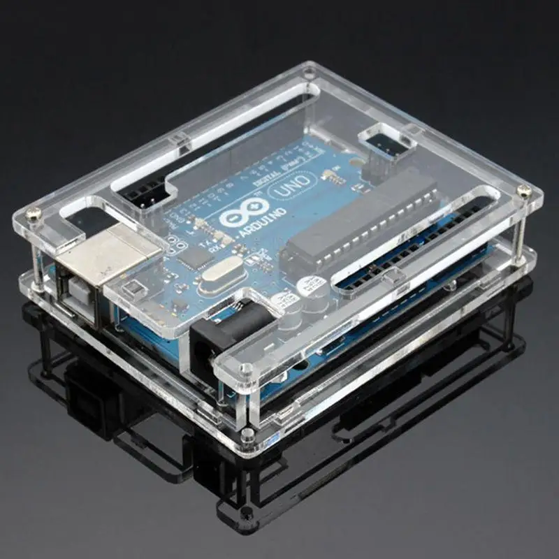 Uno R3 чехол прозрачный акриловый корпус Прозрачная крышка совместима с Arduino UNO R3