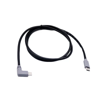 

1x USB 3.1 Type C Right Angle Male to Mini/Micro/Type C Male Plug Charging Data OTG Connector Cable 1M/3FT