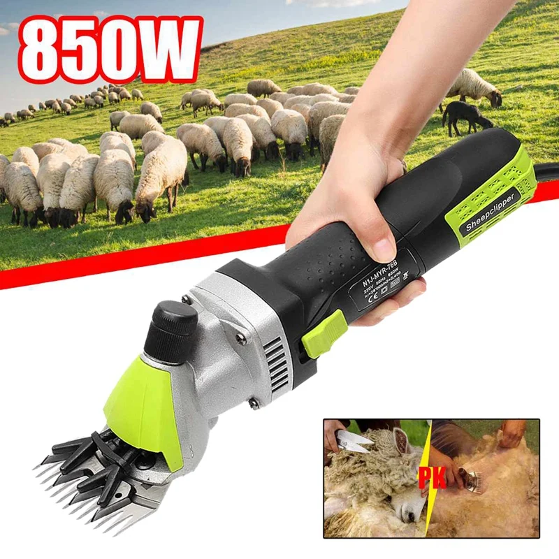 220V 850W Electric Wool Shear Shearing Sheep Goats Clipper Pet Trimmer Cut