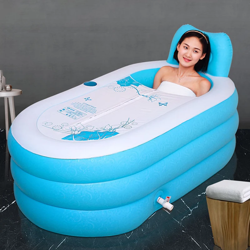 Verdickungs-aufblasbare Badewanne Faltbare Erwachsene Badewanne mit Luftpumpe DE 