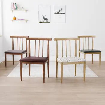 

Nordic Style Chair Back Creative Computer Chair Modern Simple Desk Stool Household Fashion Study Windsor Chair