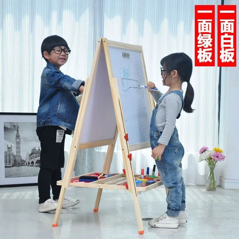 

Magnetic Double-Sided Sketchpad Wipable Braced Small Black Plate WordPad Children Household Whiteboard Tutor